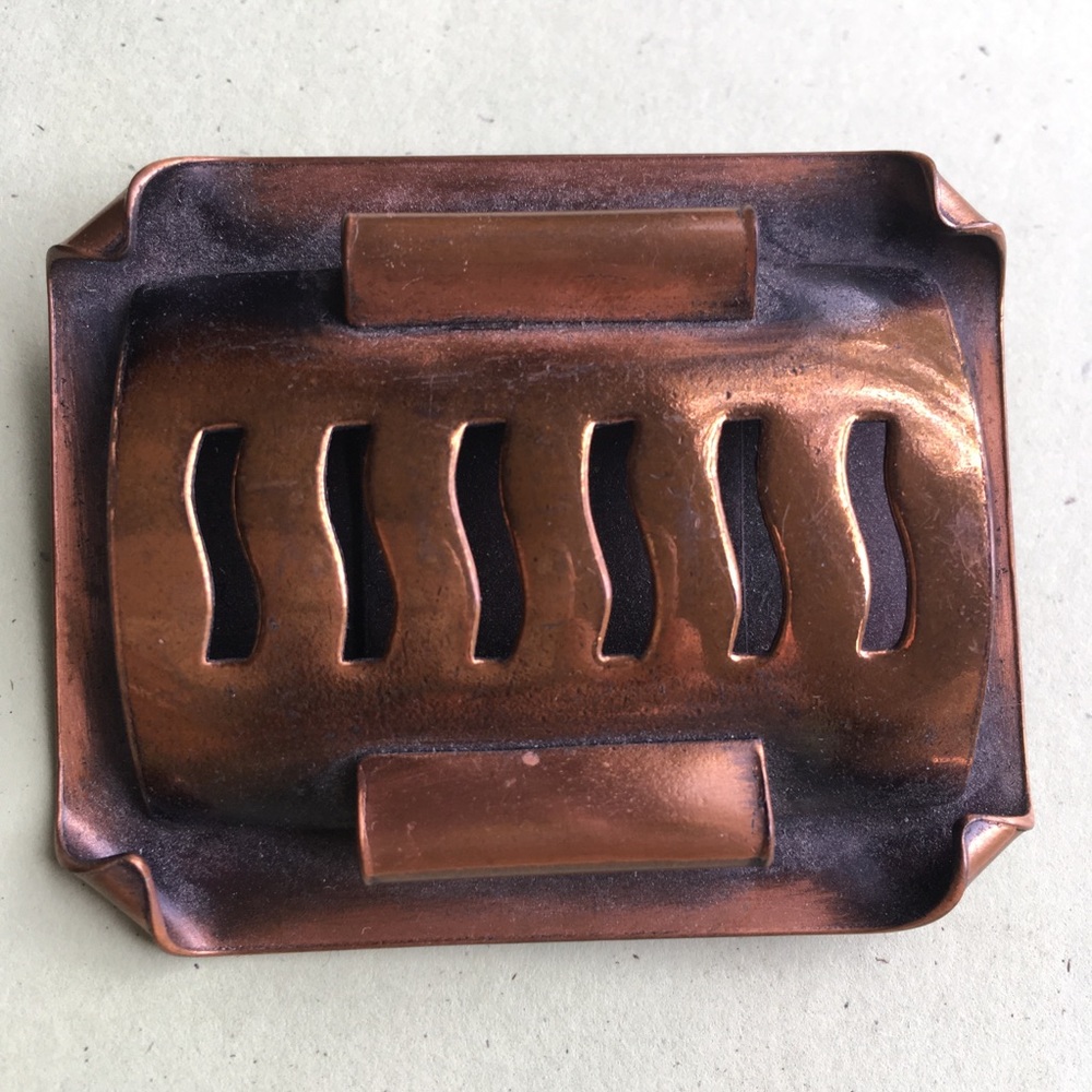 Vintage copper brooch